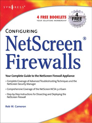 cover image of Configuring NetScreen Firewalls